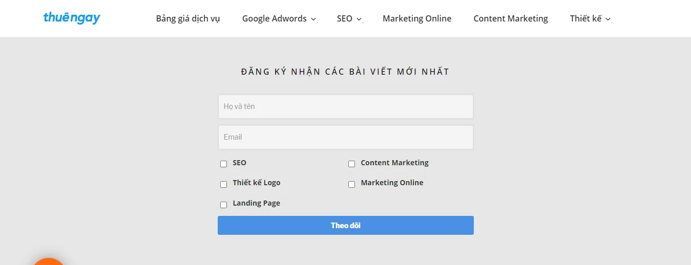 Thu Thập Data Khách Hàng