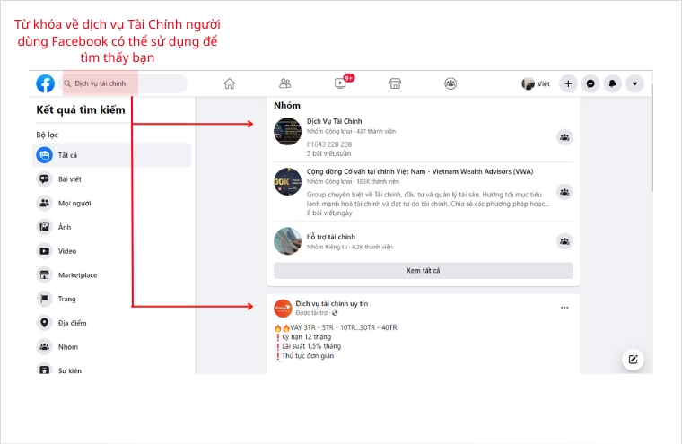 Quảng cáo Facebook giúp tiếp cận thêm nhiều phân khúc khách hàng